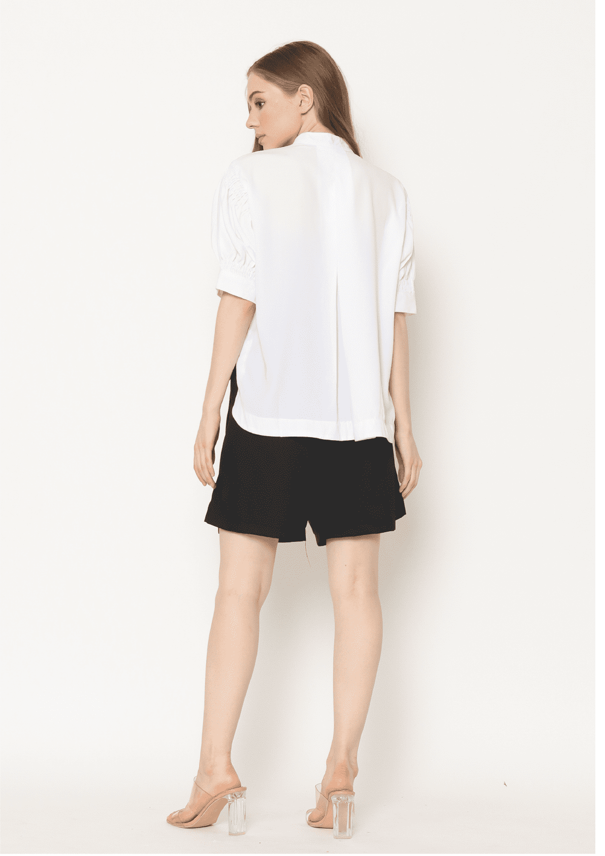 Terry. Buttoned Flowy Blouse - White